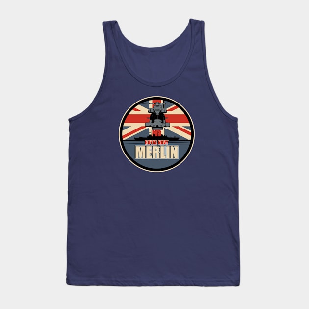 Merlin Helicopter Patch Tank Top by TCP